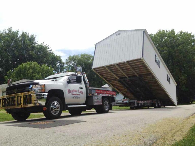 Shed Delivery and Site Prep Meadowlark Structures