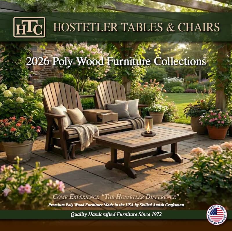 2026 hostetler tables and chairs catalog cover image